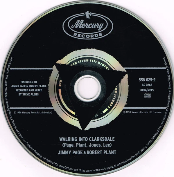 Jimmy Page & Robert Plant - Walking Into Clarksdale (CD, Album) - Image 3