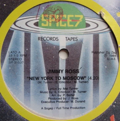 Jimmy Ross - New York To Moscow (12")