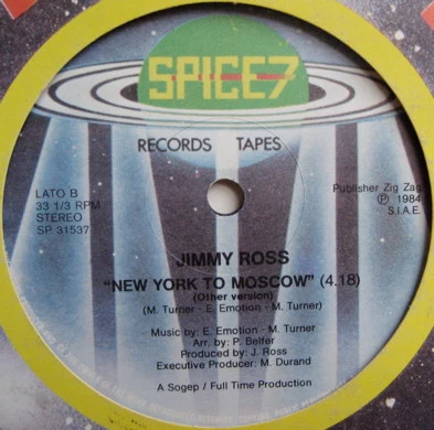 Jimmy Ross - New York To Moscow (12") - Image 2