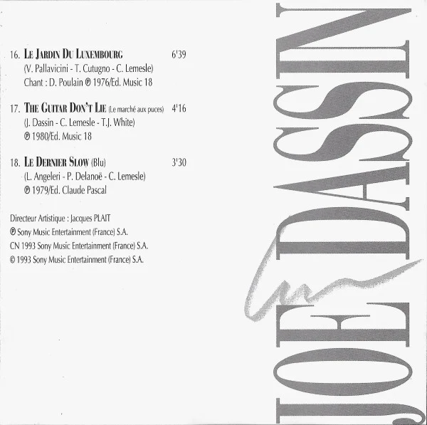 Joe Dassin - Joe Dassin (CD, Comp) - Image 5