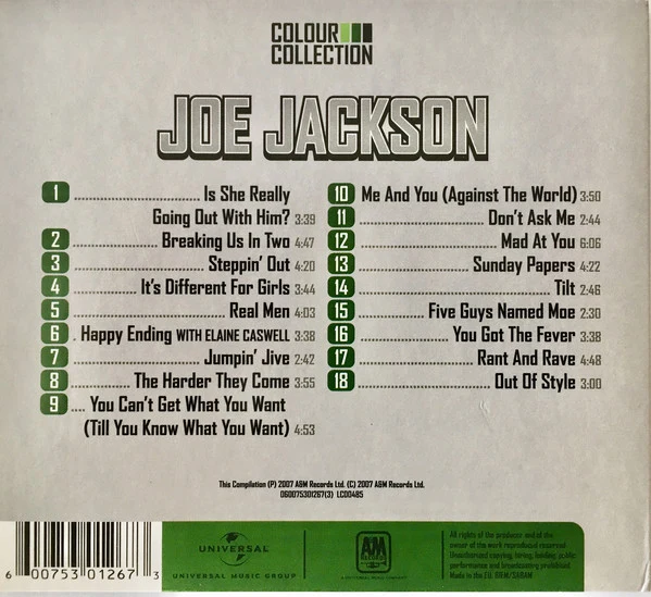 Joe Jackson - Colour Collection (CD, Comp) - Image 5