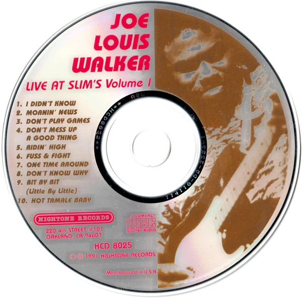 Joe Louis Walker - Live At Slim's Volume 1 (CD, Album) - Image 3