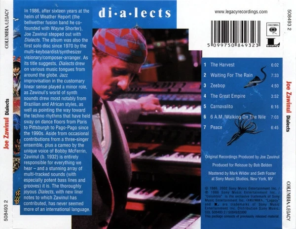 Joe Zawinul - Dialects (CD, Album, RE, RM, CD-) - Image 2