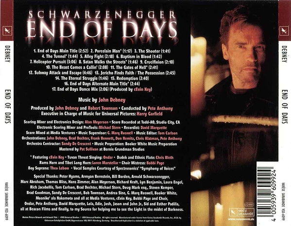 John Debney - End Of Days (Original Motion Picture Score) (CD, Album) - Image 4