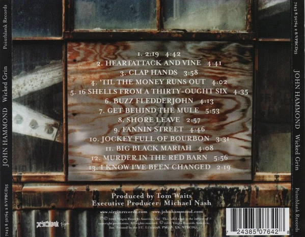 John Hammond* - Wicked Grin (CD, Album) - Image 2