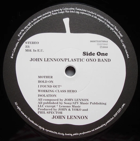 John Lennon / Plastic Ono Band* - John Lennon / Plastic Ono Band (LP, Album, RE, RM, 180) - Image 3