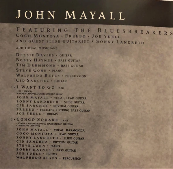 John Mayall - A Sense Of Place (CD, Album) - Image 2