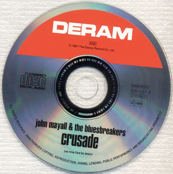 John Mayall - Crusade (CD, Album, RE, RM) - Image 3