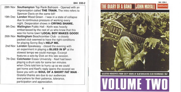 John Mayall - The Diary Of A Band - Volume Two (CD, Album, RE) - Image 4