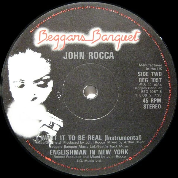 John Rocca - I Want It To Be Real (12") - Image 4