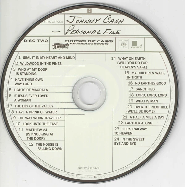 Johnny Cash - Personal File (2xCD, Album) - Image 4