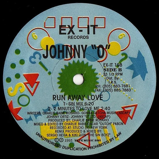 Johnny O - Run Away Love (12") - Image 2
