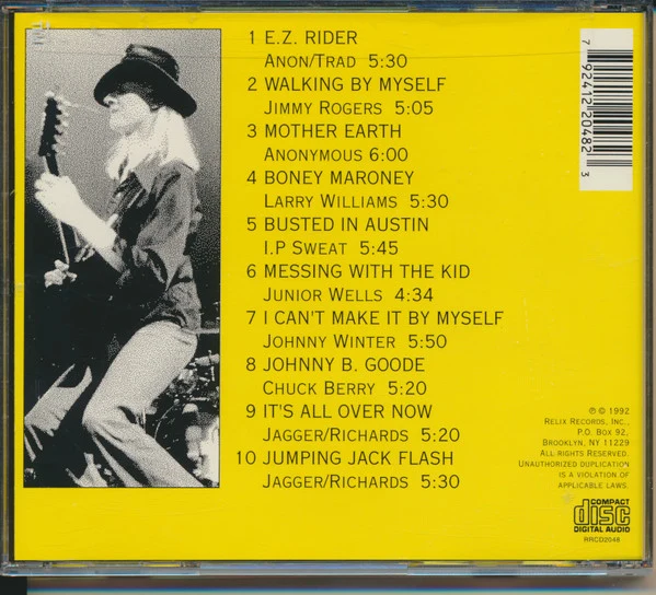 Johnny Winter - Walking By Myself (CD, Album) - Image 2