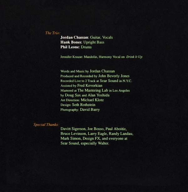 Jordan Chassan - Jordan Chassan (CD, Album) - Image 3
