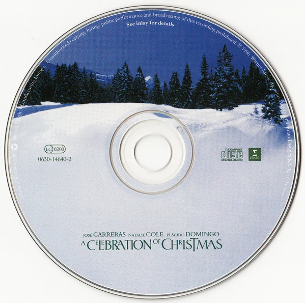José Carreras · Natalie Cole · Plácido Domingo* - A Celebration Of Christmas (CD, Album) - Image 3