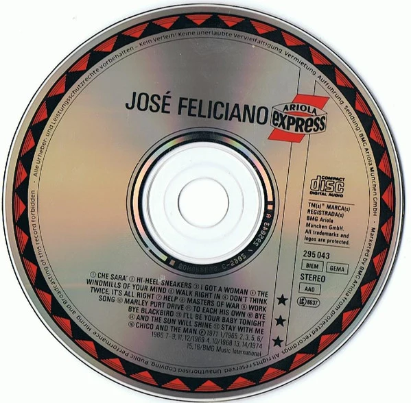 José Feliciano - José Feliciano (CD, Comp) - Image 2