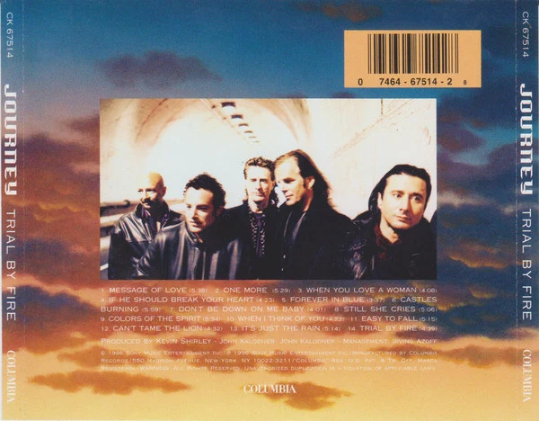Journey - Trial By Fire (CD, Album) - Image 2