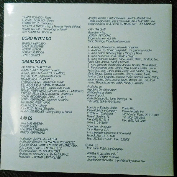 Juan Luis Guerra 4.40 - Bachata Rosa (CD, Album) - Image 2