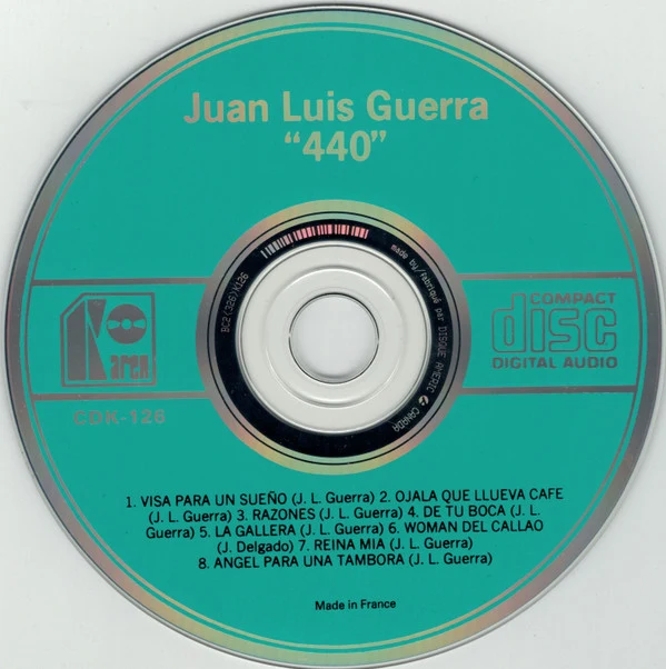 Juan Luis Guerra ● 440* - Ojalá Que Llueva Café (CD, Album) - Image 2