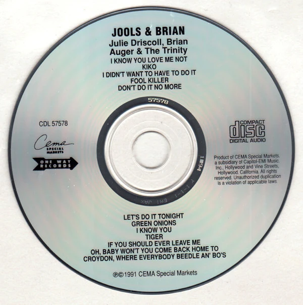 Julie Driscoll, Brian Auger & The Trinity - Jools & Brian (CD, Album, RE) - Image 3