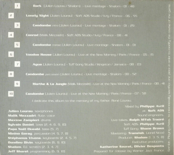 Julien Lourau - Gambit (CD, Album) - Image 3