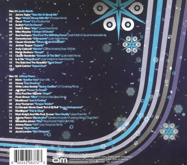 Justin Martin and Johnny Fiasco - OM : Winter Sessions (2xCD, Mixed) - Image 2