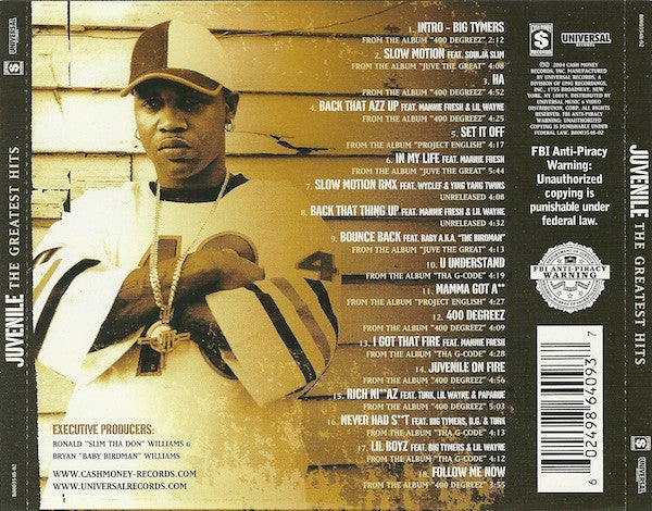Juvenile - The Greatest Hits (CD, Comp) - Image 2