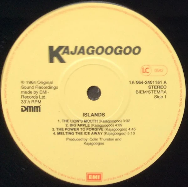 Kajagoogoo - Islands (LP, Album) - Image 3