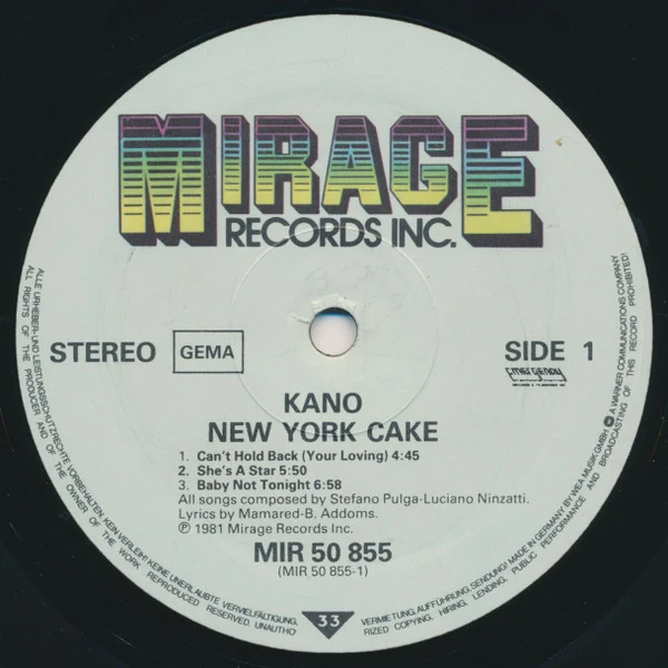 Kano - New York Cake (LP, Album) - Image 2