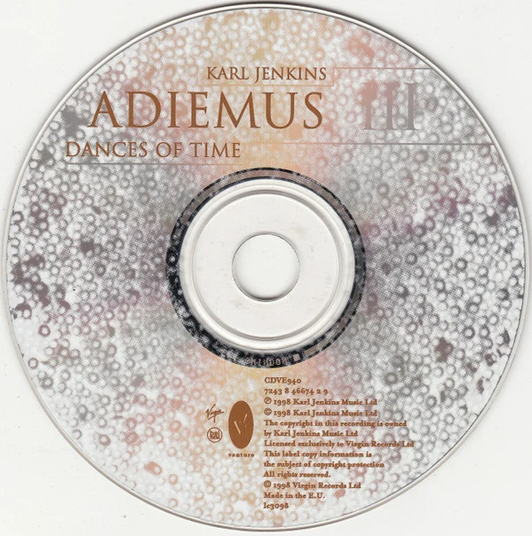 Karl Jenkins / Adiemus III* - Dances Of Time (CD, Album) - Image 3