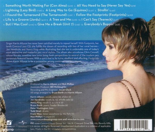 Karrin Allyson - Footprints (CD, Album) - Image 2