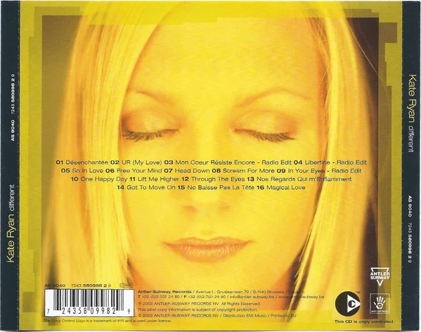 Kate Ryan - Different (CD, Album, Copy Prot.) - Image 4