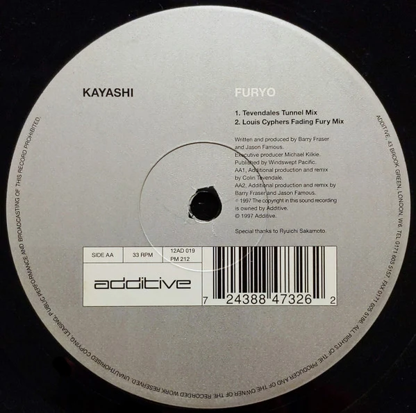 Kayashi - Furyo (12") - Image 2