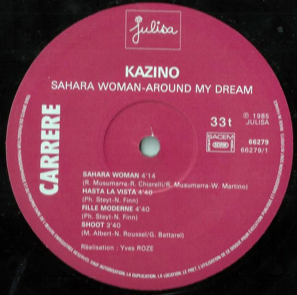 Kazino - Shoot (LP, Album) - Image 3