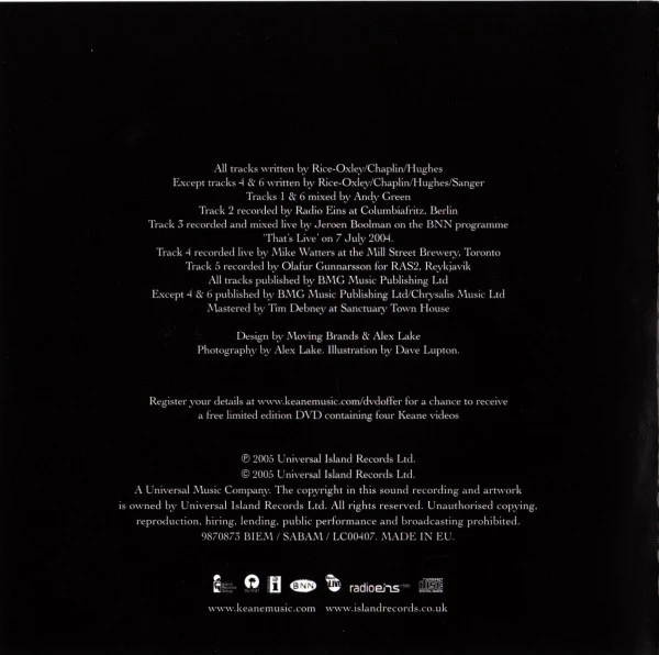 Keane - Live Recordings 2004 (CD, EP) - Image 5
