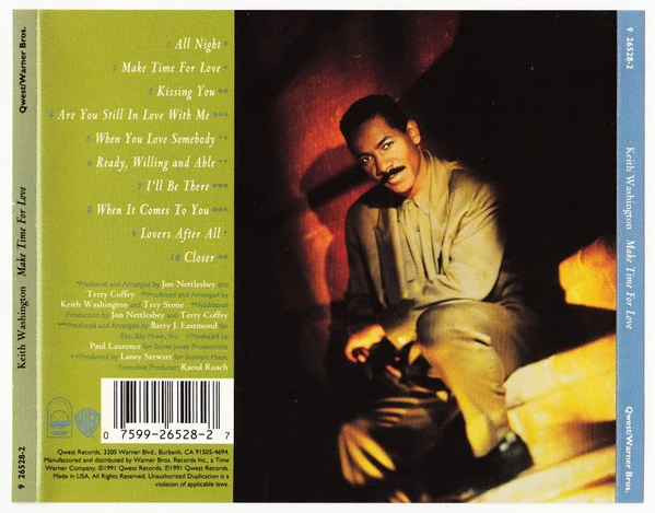 Keith Washington - Make Time For Love (CD, Album) - Image 2