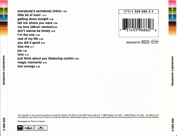 Kele Le Roc - Everybody's Somebody (CD, Album) - Image 2