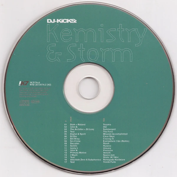 Kemistry & Storm - DJ-Kicks (CD, Comp, Mixed) - Image 3