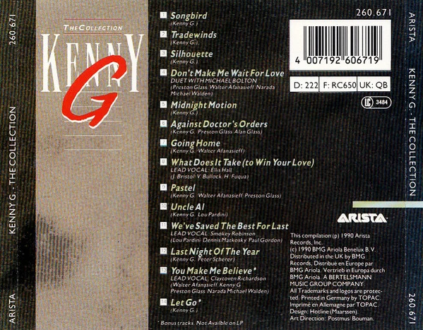 Kenny G  - The Collection (CD, Comp) - Image 2
