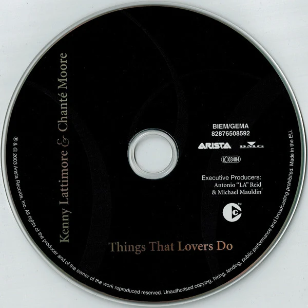 Kenny Lattimore & Chanté Moore - Things That Lovers Do (CD, Album, Copy Prot.) - Image 3