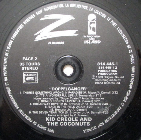 Kid Creole And The Coconuts - Doppelganger (LP, Album) - Image 4