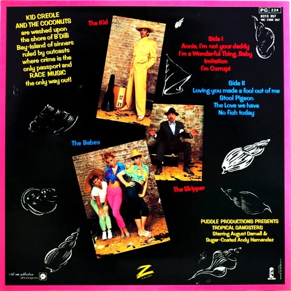 Kid Creole And The Coconuts - Tropical Gangsters (LP, Album) - Image 2
