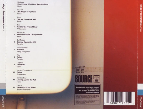 Kings Of Convenience - Versus (CD, Comp) - Image 2