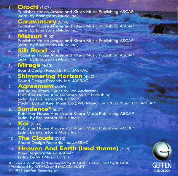 Kitaro - The Best Of Kitaro (CD, Comp) - Image 3