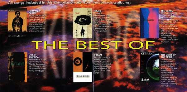Kitaro - The Best Of Kitaro (CD, Comp) - Image 4