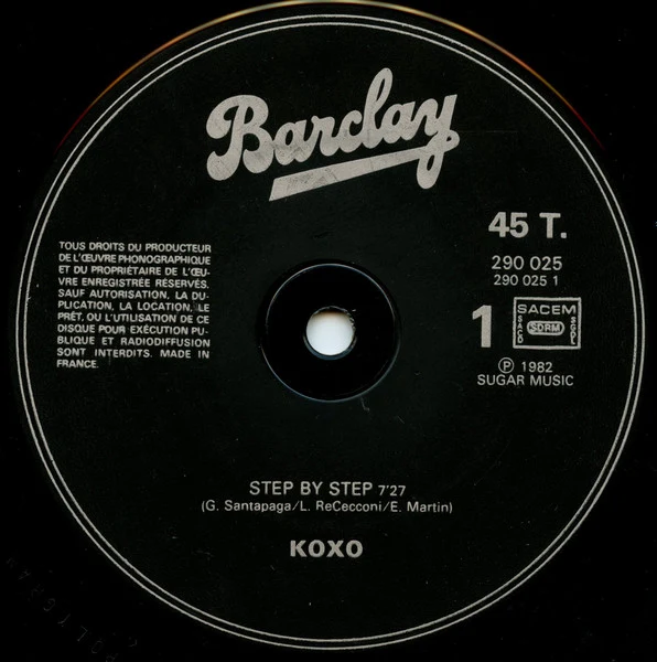 Koxo - Step By Step (12", Maxi) - Image 3