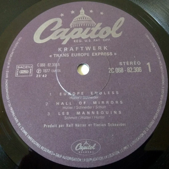 Kraftwerk - Trans Europe Express (LP, Album, RE, Pur) - Image 3