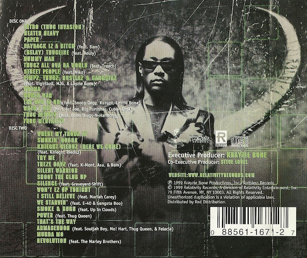 Krayzie Bone - Thug Mentality 1999 (2xCD, Album) - Image 2