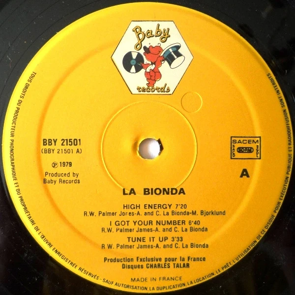 La Bionda - High Energy (LP, Album) - Image 3