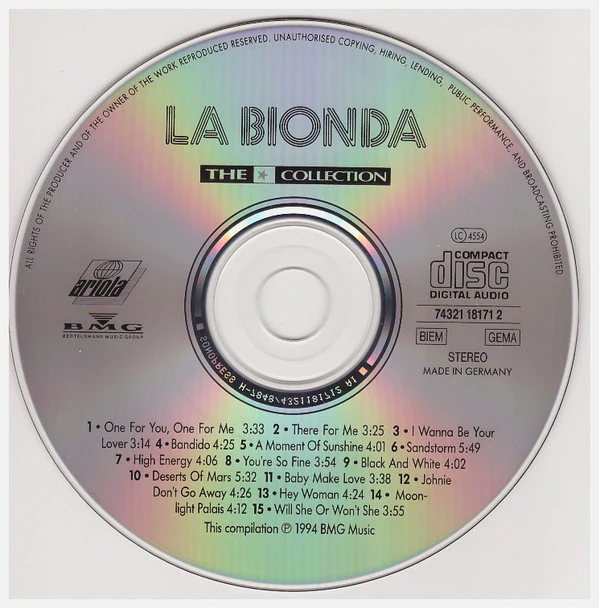La Bionda - The ★ Collection (CD, Comp) - Image 3